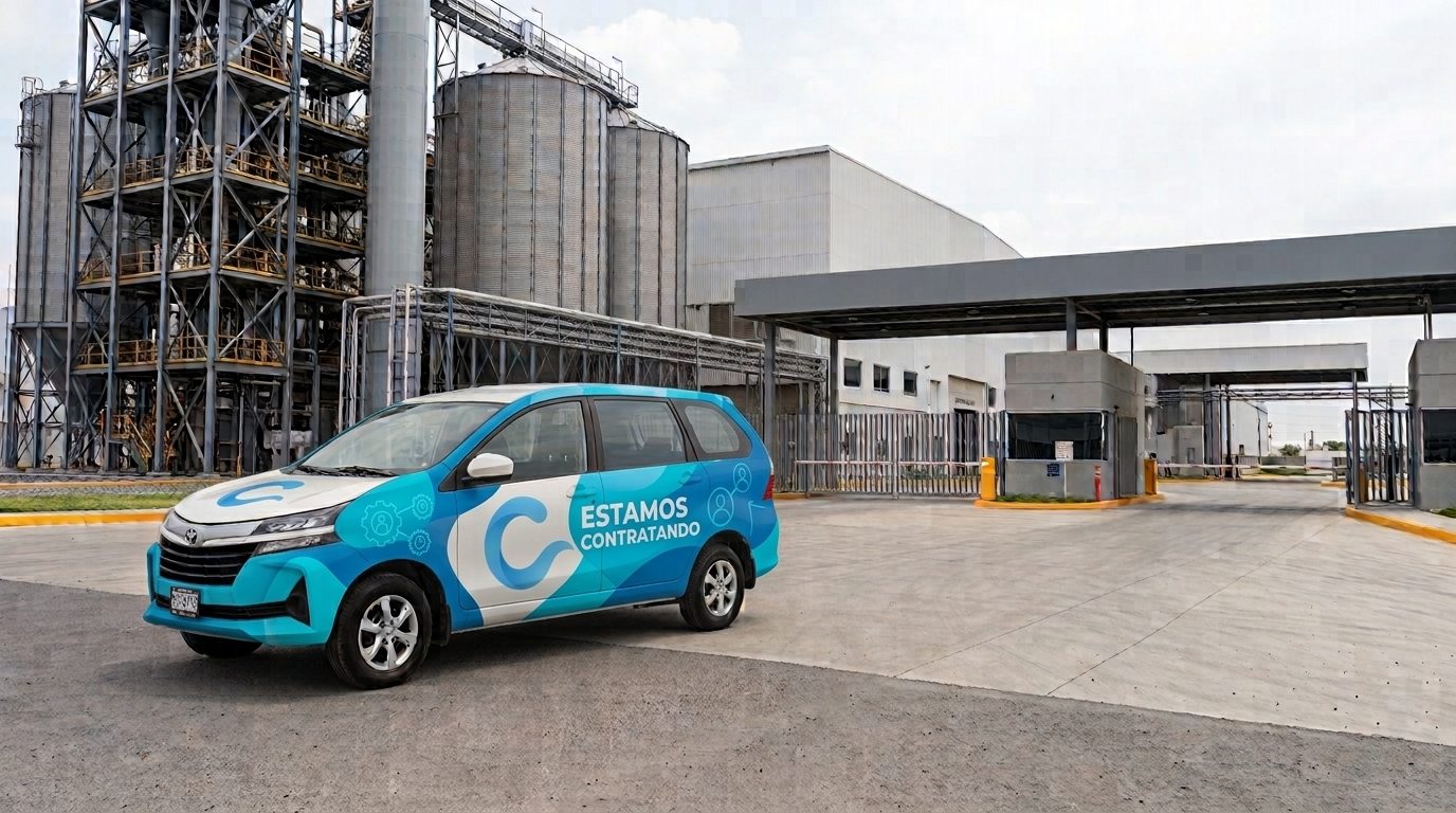 Unidad de Cauce HR en la entrada de una planta industrial